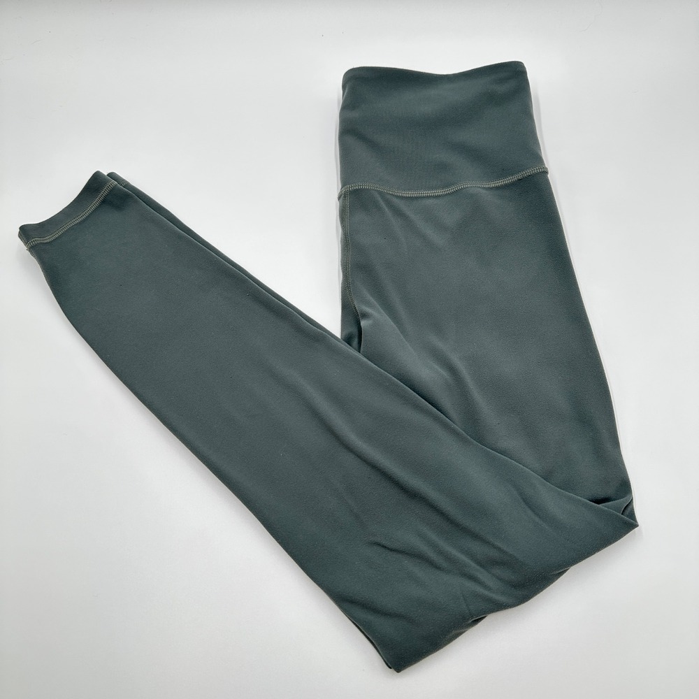 Athleta Elation Leggings Womens S Shadow Grey Ultra High Rise Pilates Yoga 27in